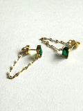 Green earrings