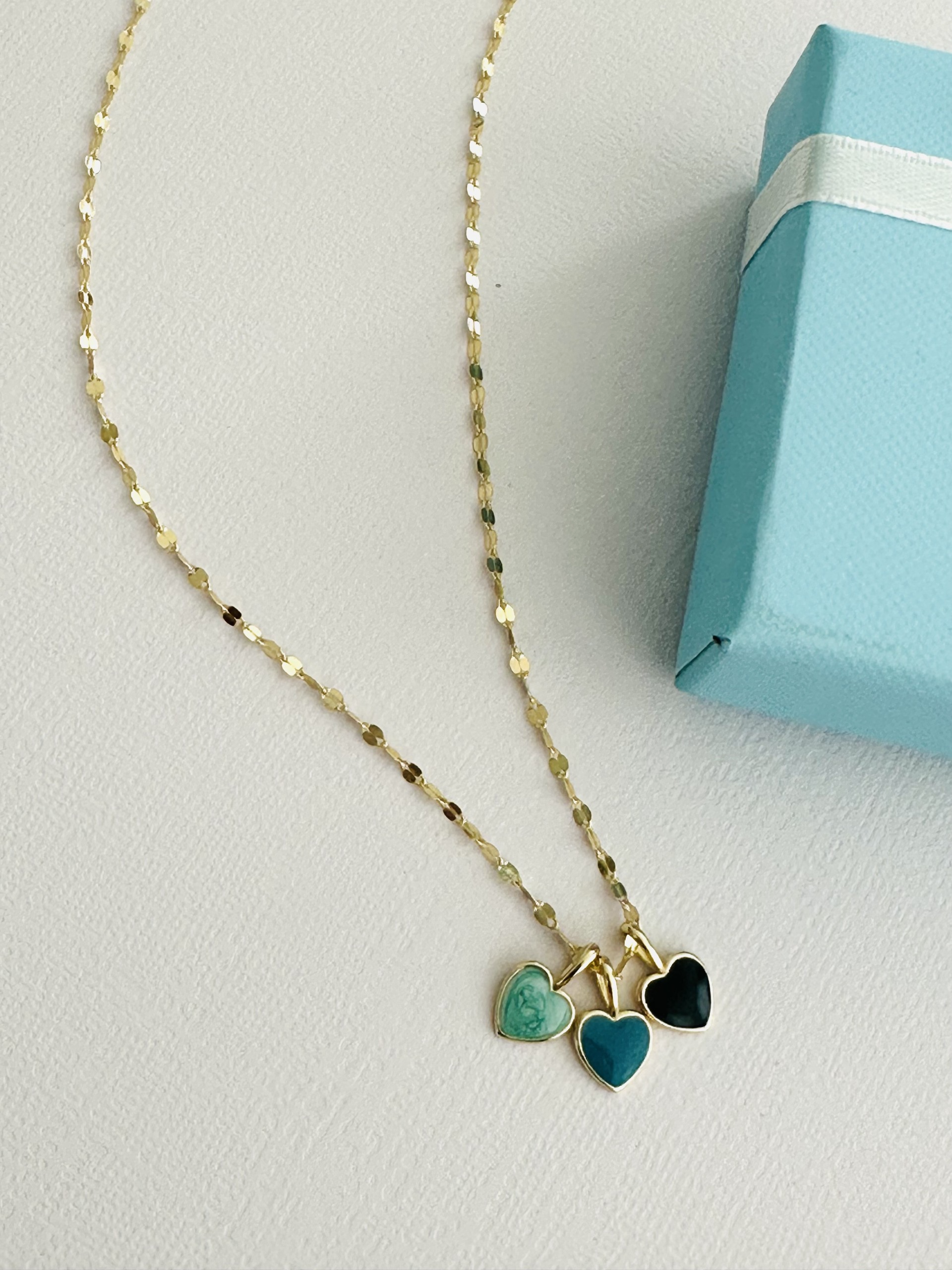 Blue Love Heart Necklace